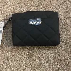 Tommy Hilfiger Quilted Black Wristlet
